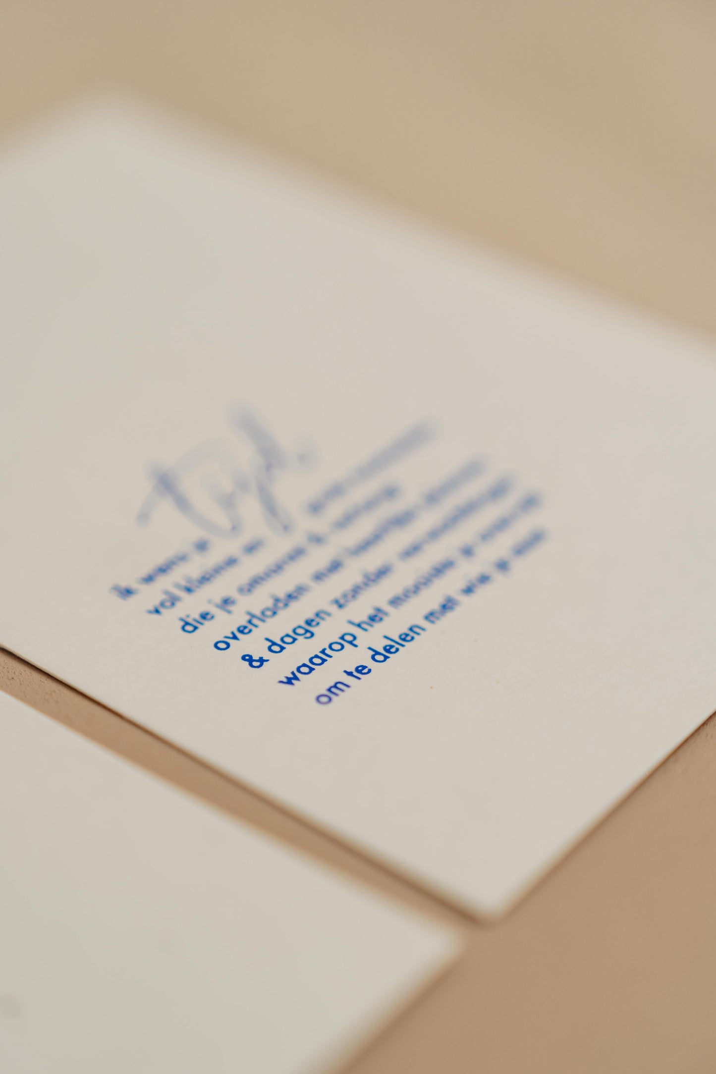 woordkaart gedicht Ik wens je tijd
