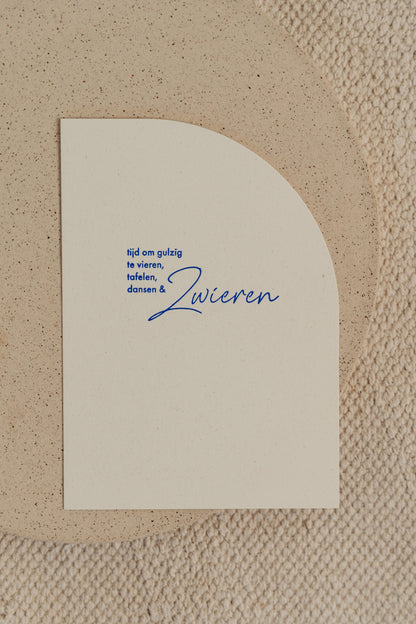 woordkaart Tijd om gulzig te vieren